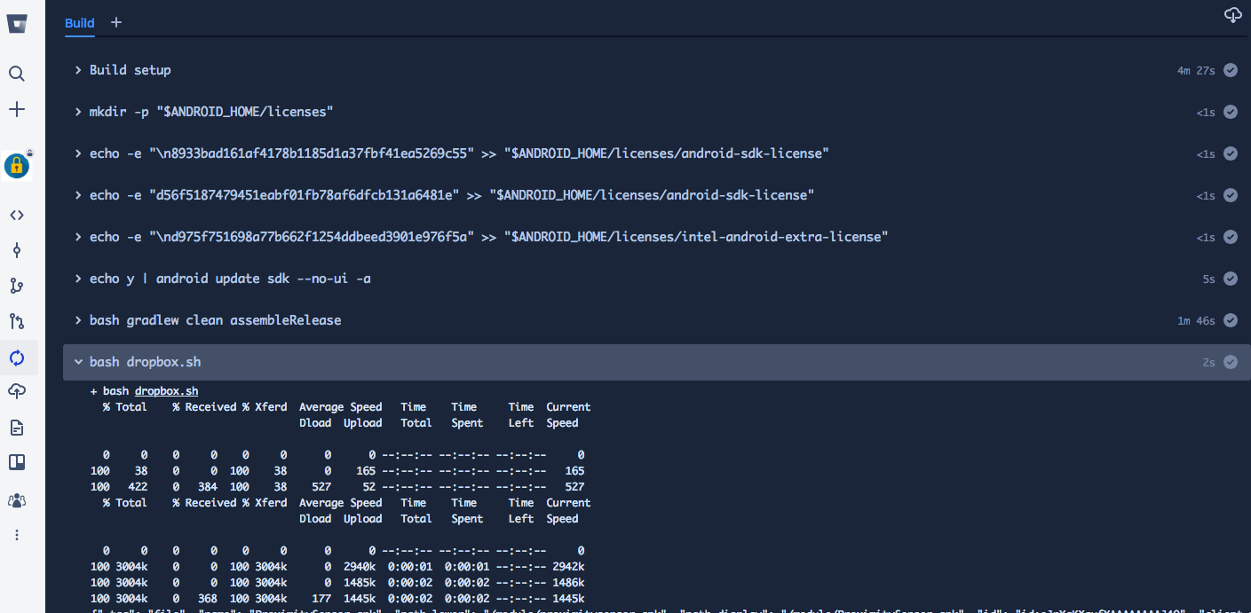 BitbucketのPipelinesからDropboxへ成果物をアップロード